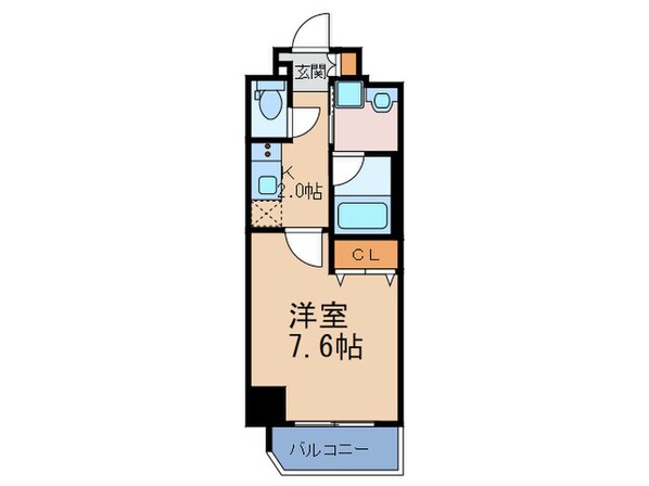 ﾌｧｰｽﾄﾌｨｵｰﾚ大阪ｳｴｽﾄ(404)の物件間取画像